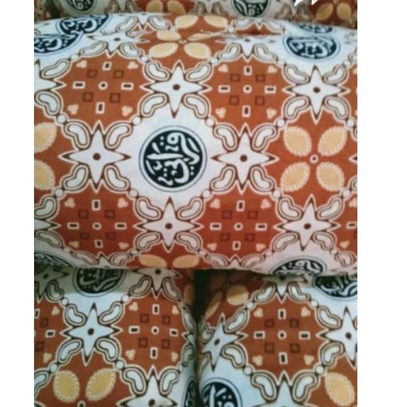 (U-J5J-✉) Bahan Kain Batik Qiroati Oren seragam batik sekolah TPQ Batik TPQ Qiroati bahan Batik Qiro