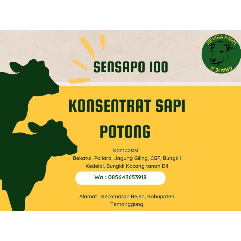 

Sesapo100 konsentrat Sapi