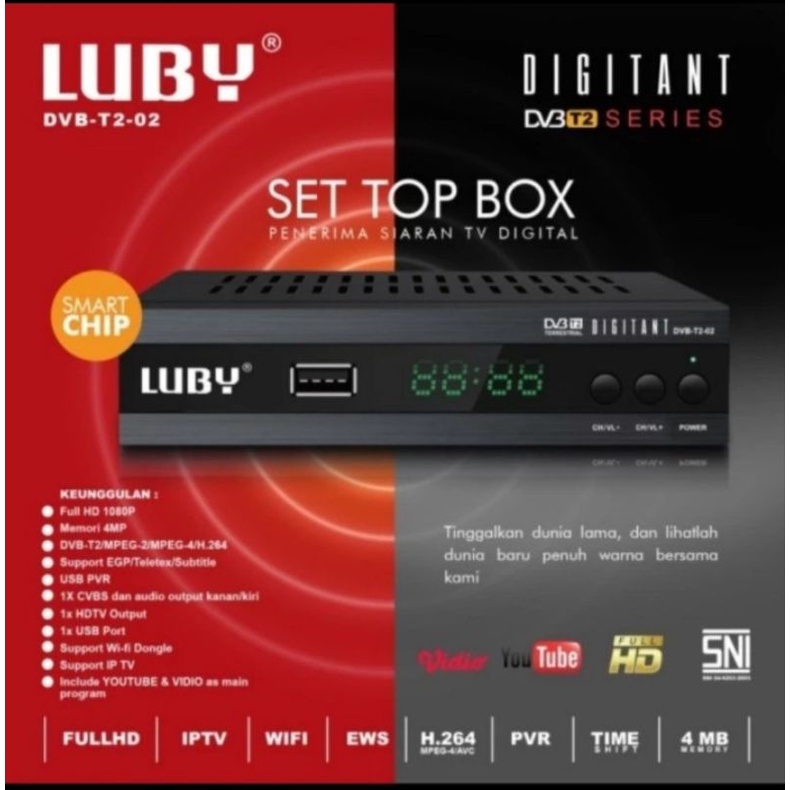 STB / Set Top Box Luby DVB T2 01