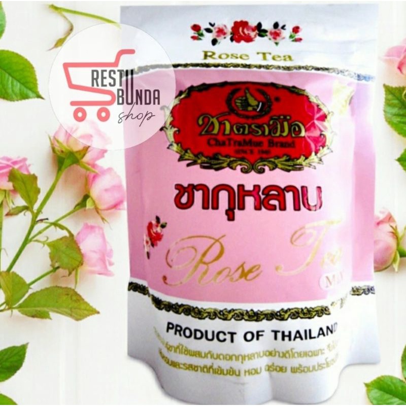 

Thai Rose Tea mix Chatramue 150gr / Greentea 200gr