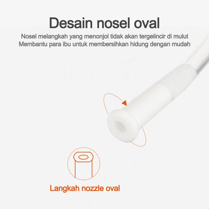 Alat Sedot Ingus Bayi Model Selang dan Tabung / Baby Nasal Asporator / Selang Silikon Penyedot Ingus Bayi Sedotan Pembersih Hidung Sedotan Ingus Nasal Baby