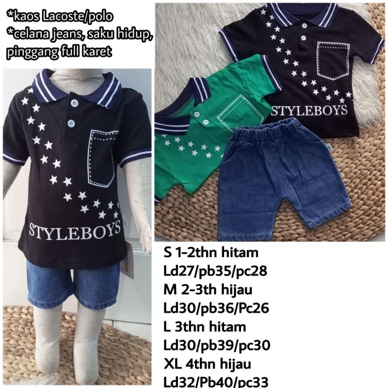 SETELAN ANAK IMPORT KAOS KEMEJA JEANS SETELAN BAYI ANAK LAKI LAKI