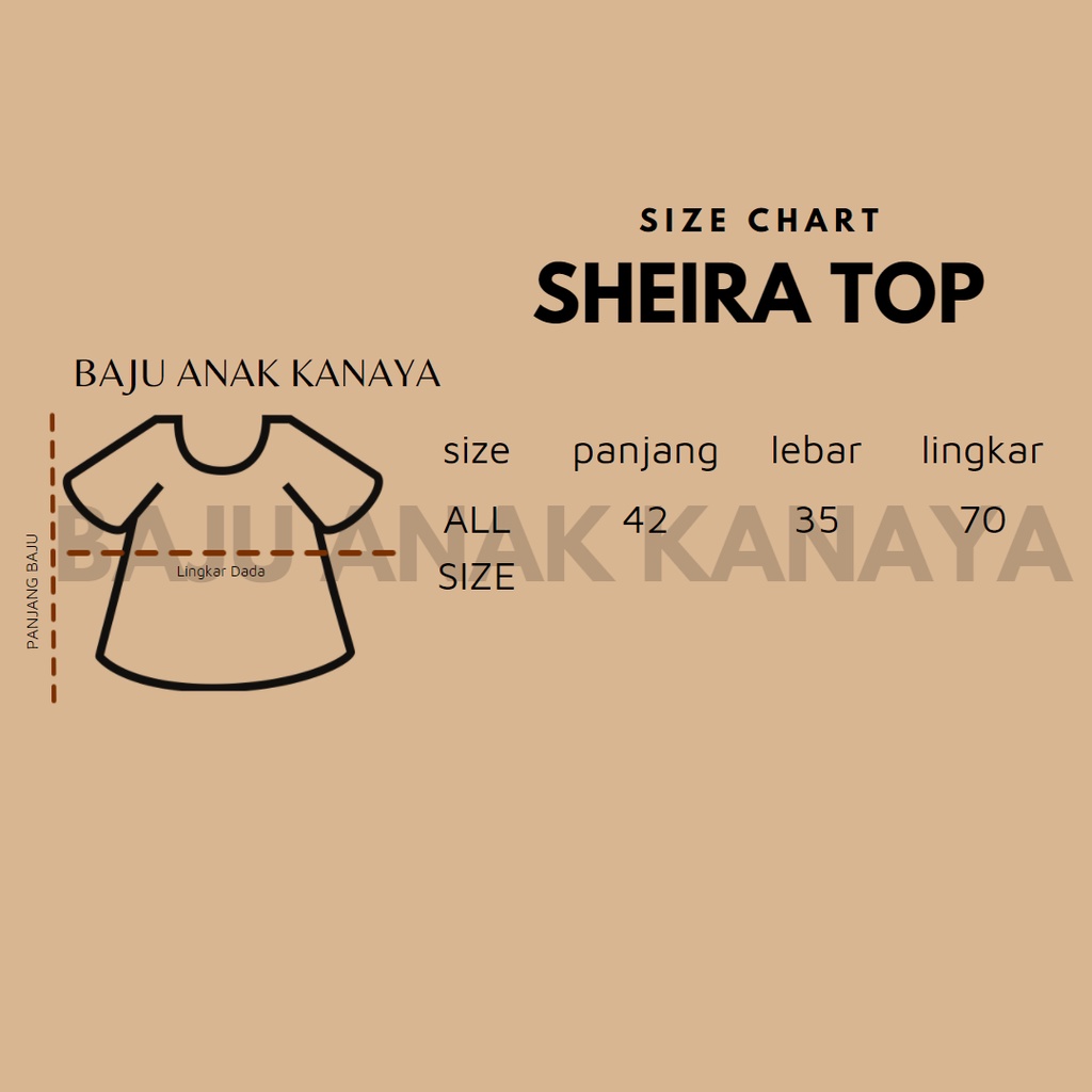 2-4TH BLOUSE ANAK PEREMPUAN SHEIRA TOP ATASAN ANAK PEREMPUAN (ALL SIZE)