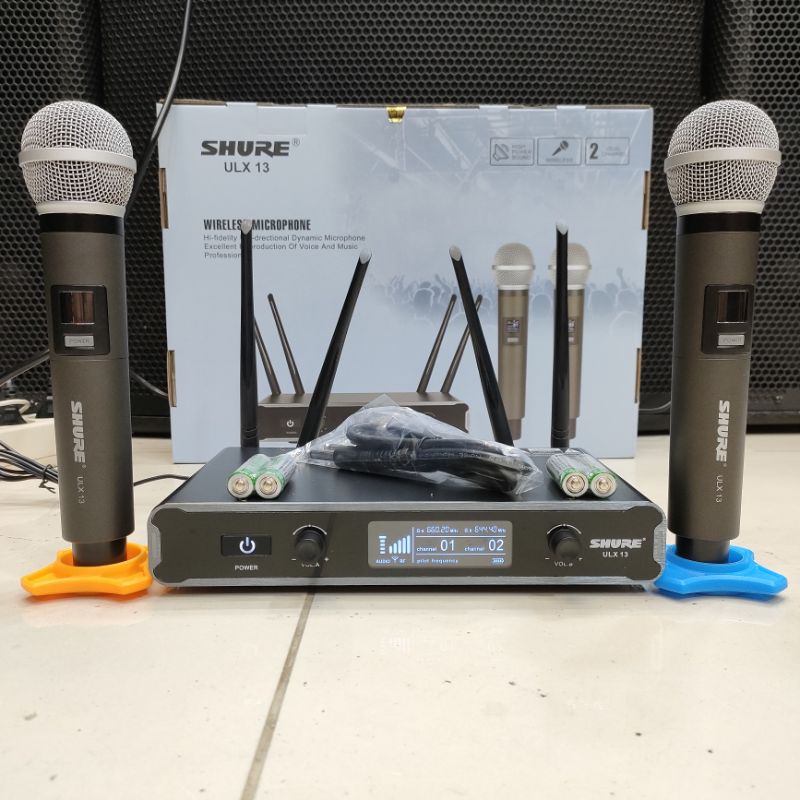 Mic Wireless Shure ULX-13 Cocok Untuk Karaoke Pidato Vocal Bagus