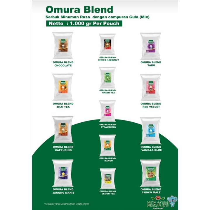 

MINUMAN SERBUK OMURA BLEND ANEKA VARIAN RASA KEMASAN POUCH 1KG