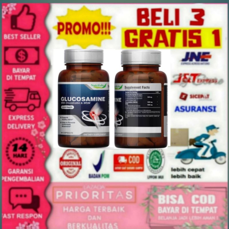 Nutrilabs Glucosamine Chondroitin & MSM -90 Capsules