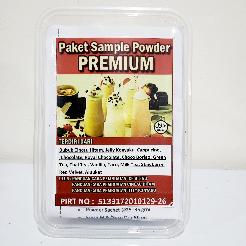 

Paket Percabaan Powder Premium-Paket Sample Bubuk Bubble Premium