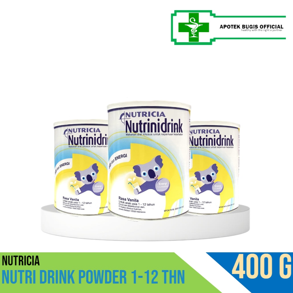 Susu Nutricia Nutrinidrink 400 gr 1-12 tahun penambah berat badan anak yang kurang gizi