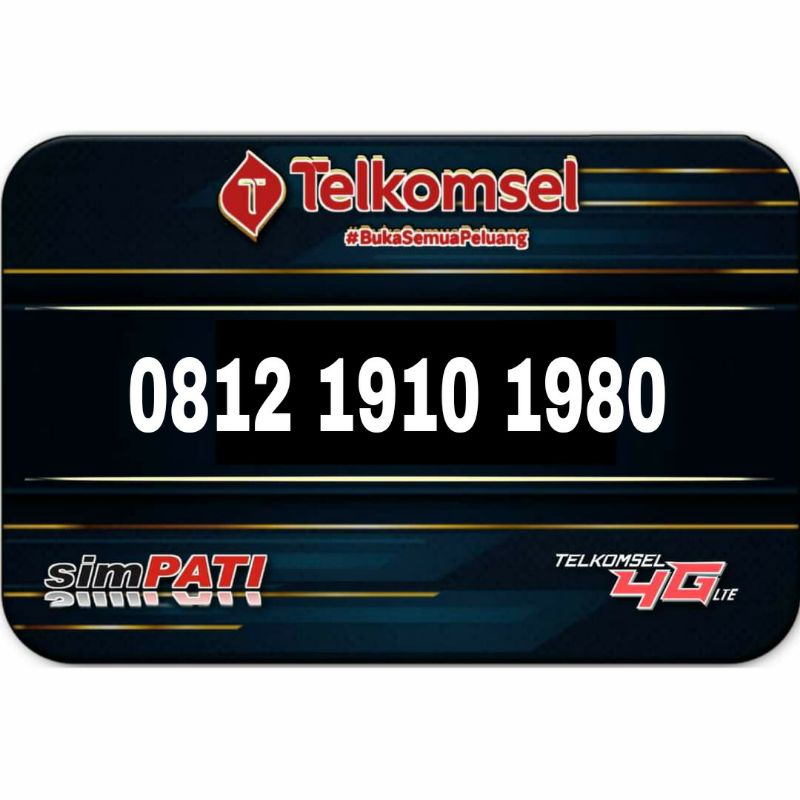 nomor cantik nomer kartu perdana Telkomsel simpati keren seri tahun 19 Oktober unik murah 12 121 121