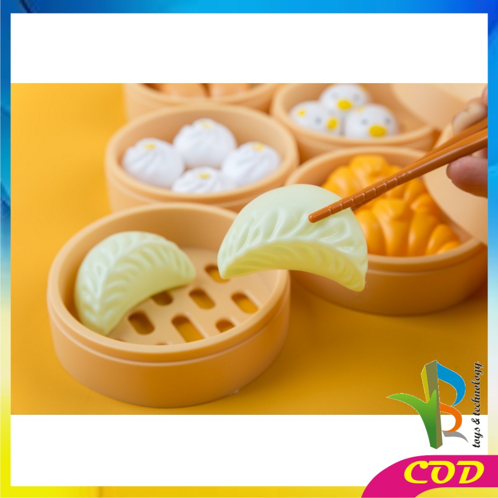 RB-M137 Mainan Dimsum Anak / Mainan Anak Perempuan Masak Masakan Dim Sum Set Bakpao Siomay