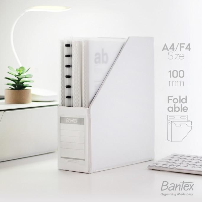 

Bantex Box File / Magazine File A4 F4 Folio 100 mm White