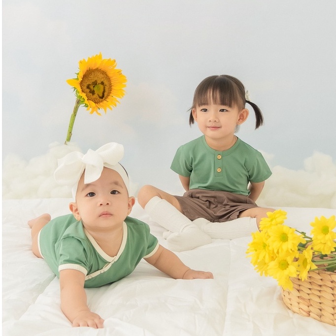 Unisex Walbie Jumper 004 Baju Bayi Kimono (BISA TUKAR SIZE) Suit Romper Jumper Baju Tidur Bayi Bayi New Born Piyama Bayi Jumpsuit Lengan Pendek Lembut Warna Polos pesaing libby uniqlo mooi velvet littlepalmerhaus kids