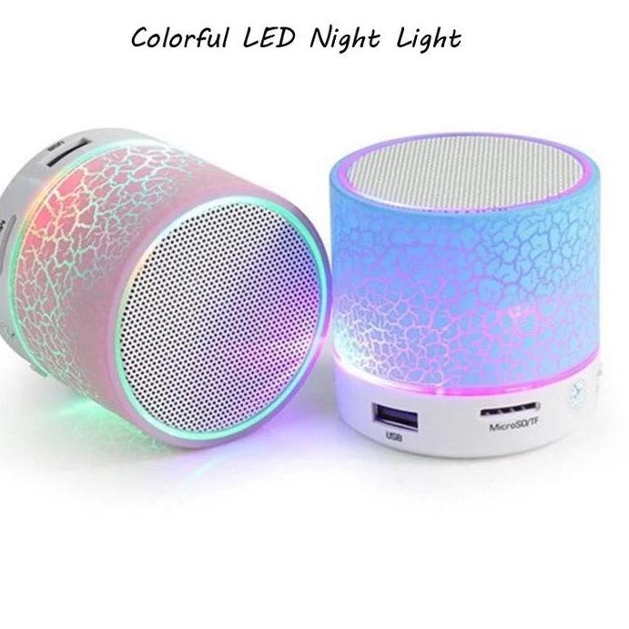 Model Keren Speaker Bluetooth Lampu Retak Music support USB Flashdisk