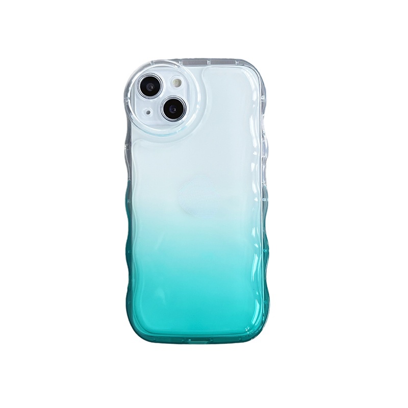 Soft Case TPU Warna Gradasi Untuk IPhone 14 13 12 11 Pro Max X XS XR Max 7 8 14 Plus