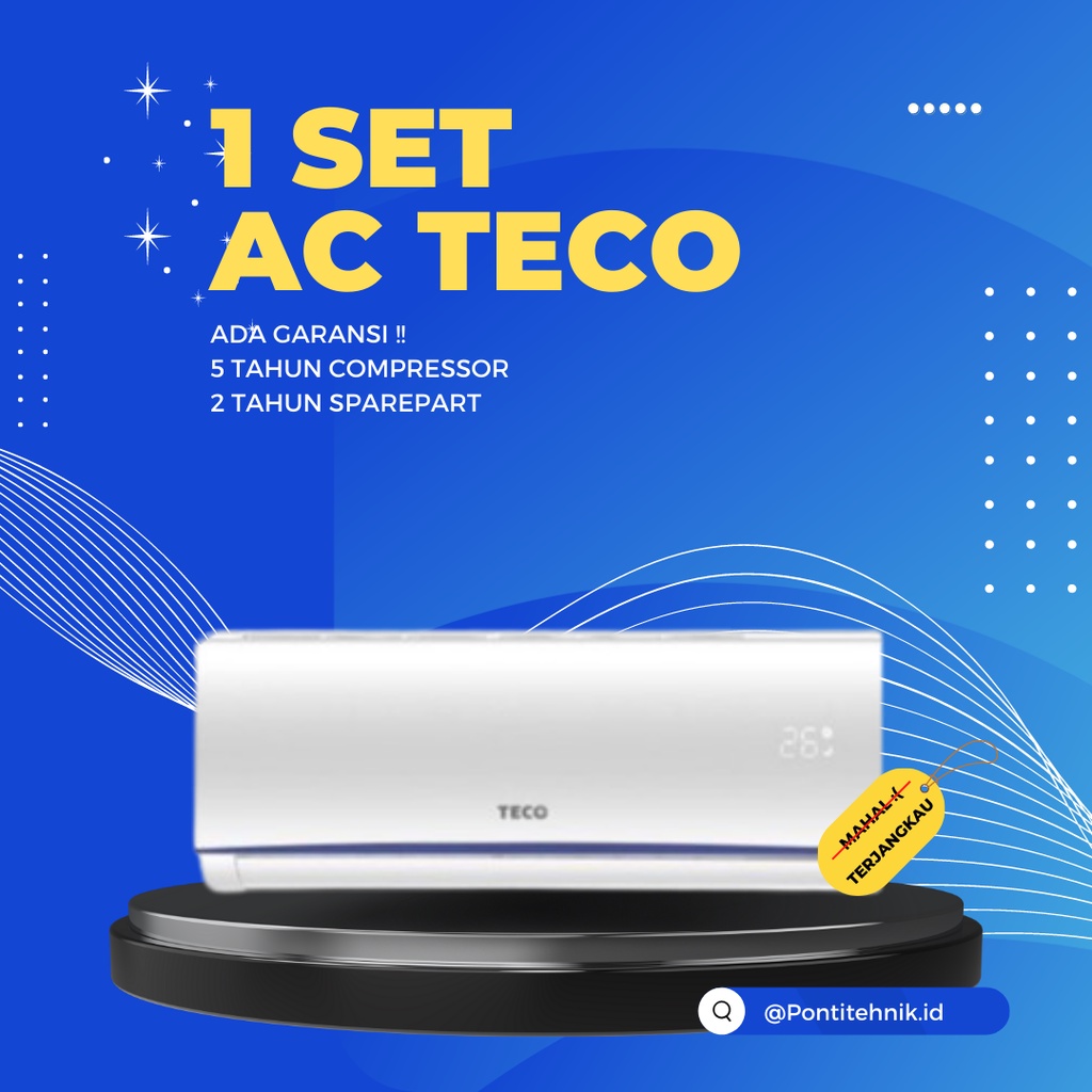 AC TECO SPLIT 1 SET R410A (LS05FCID1/LS09FCID1/LS12FCID1/LS18FCID1/LS24FCID1)