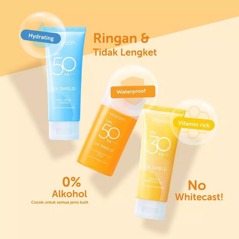Jual SUNSCREEN WARDAH UV SHIELD SPF 50 PA+++ ACTIVE PRO / SUNSCREEN