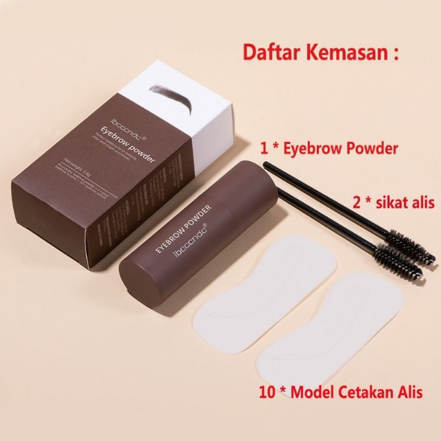 (100% ORI) IBCCCNDC Magic Eyebrow Powder Stamp - Cetakan Alis Instan