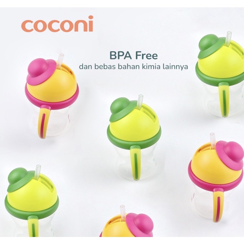 Coconi Kids Tritan Bottle 200ml / Botol Minum Anak dengan Tali 200ml