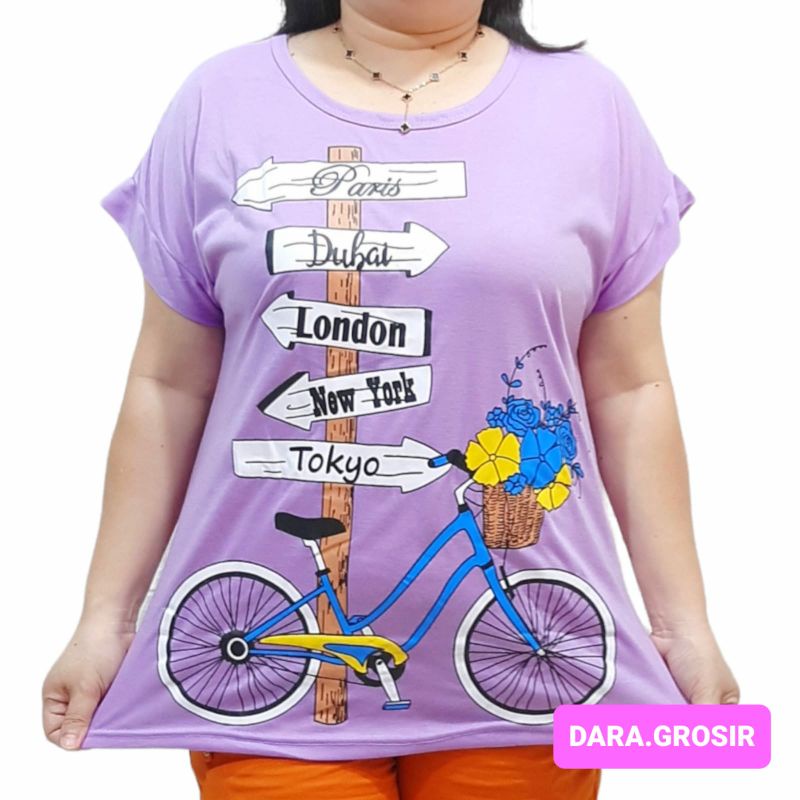 KAOS WANITA UKURAN BESAR JUMBO