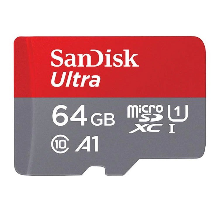 SanDisk Ultra A1 Micro SD / MicroSD Card 64Gb 140MBps Class 10