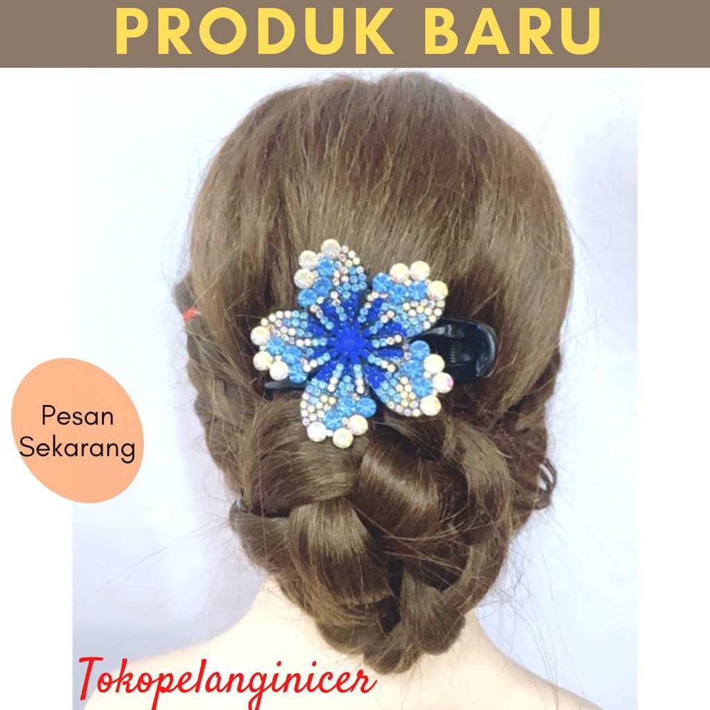 JEPIT RAMBUT PESTA PREMIUM - JEPITAN RAMBUT CAKAR  DEWASA - Kep cakar, Kep full mata, Kep accerories wanita Kep rambut