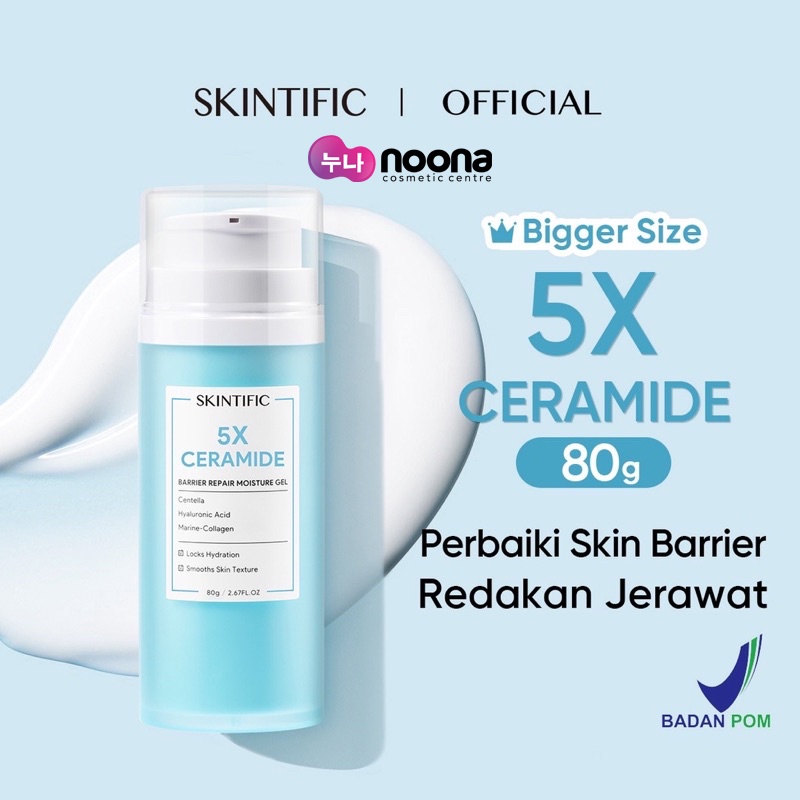 SKINTIFIC 5X CERAMIDE BARRIER REPAIR MOISTURE GEL 80G