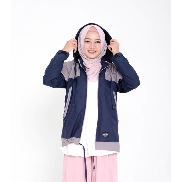 Jaket Gunung Jaket Outdoor Waterproof Wanita Laki laki Remaja by Amazing Bahan Parasut Premium