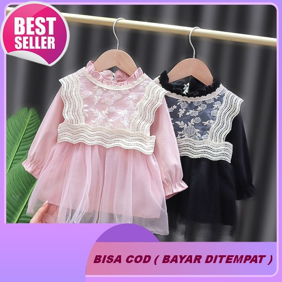 Baju Anak Perempuan Dress Baju Anak Perempuan Import 1 Sampai 2 Tahun Dres Anak Pesta Natal Baju Ana