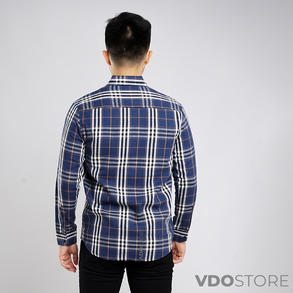 KEMEJA FLANEL PRIA 31B BURBERRY WHITENAV - M L XL XXL 3XL - KEMEJA LENGAN PANJANG VDOSTORE DEWASA BAJU FLANNEL TANGAN PANJANG HITAM NAVY ABU MOTIF KEMEJA COWOK MURAH DEWASA SANTAI TEBAL KUALITAS IMPORT BAJU CATUR PANEL FANEL