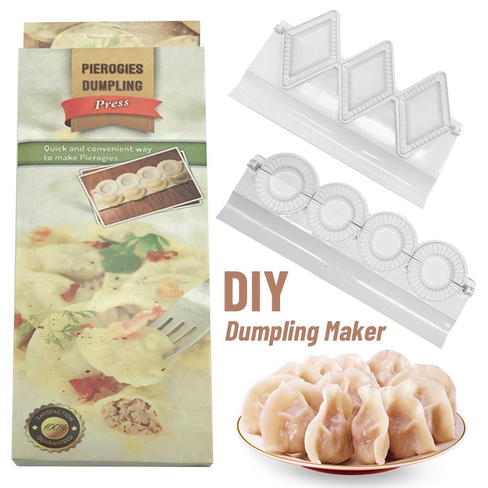 Solighter DIY Dumpling Maker Mudah Dioperasikan Alat Pembuat Pangsit Dapur Alat Penekan Adonan Cetakan Pangsit