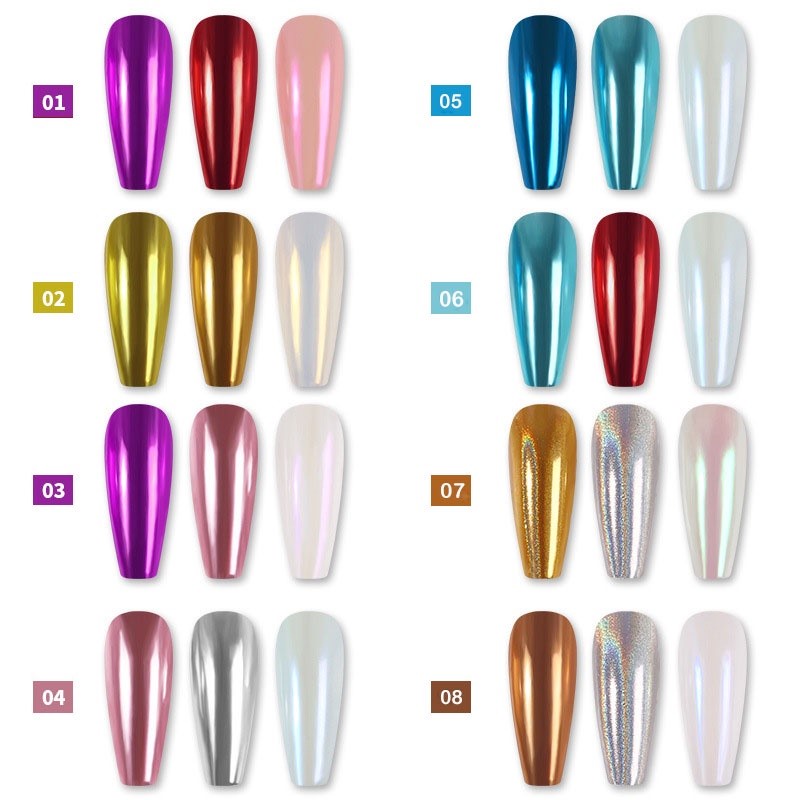 Nail Art Pigment Powder Solid Professional nail art 3in1