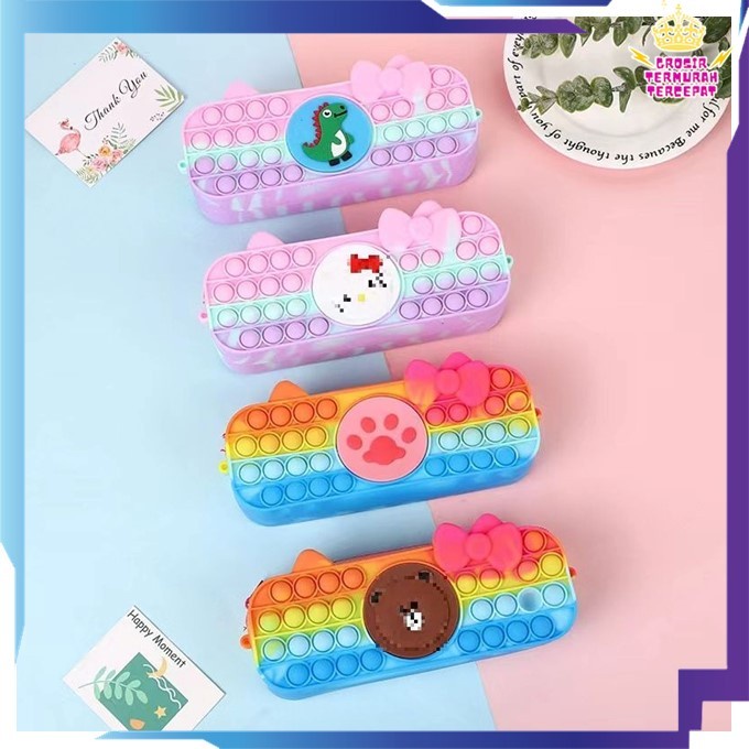

Tempat Pensil Gtt Kotak Pensil Pop It Rainbow Tempat Pensil Popit Karakter Macaroon