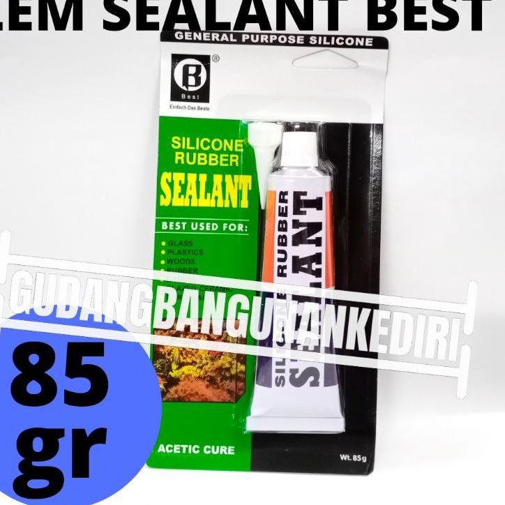 

ㅘ Lem Silikon Sealant Rubber Tube BEST 35gr - 85gr lem kaca best lem best ⇸