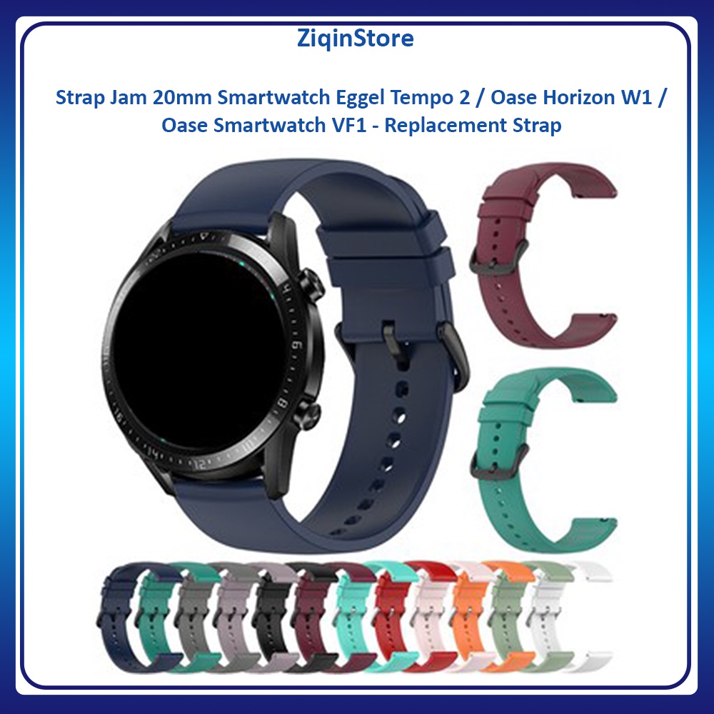 Strap Jam 20mm Smartwatch Eggel Tempo 2 / Oase Horizon W1 /Oase Smartwatch VF1 -UNV1 Replacement Str