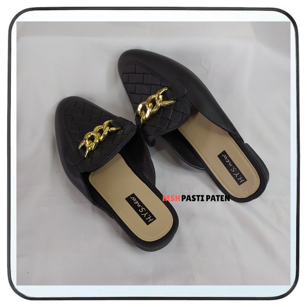 Sepatu sandal slip on impor wanita dewasa Sandal glaiator hys 1609 size 37-41