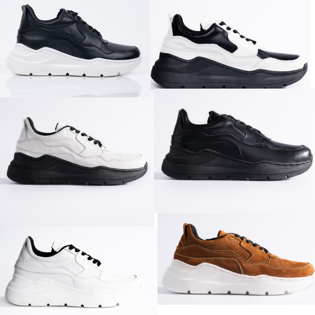 SEPATU SNEAKERS PRIA AREGON VYPER SERIES KULIT ASLI
