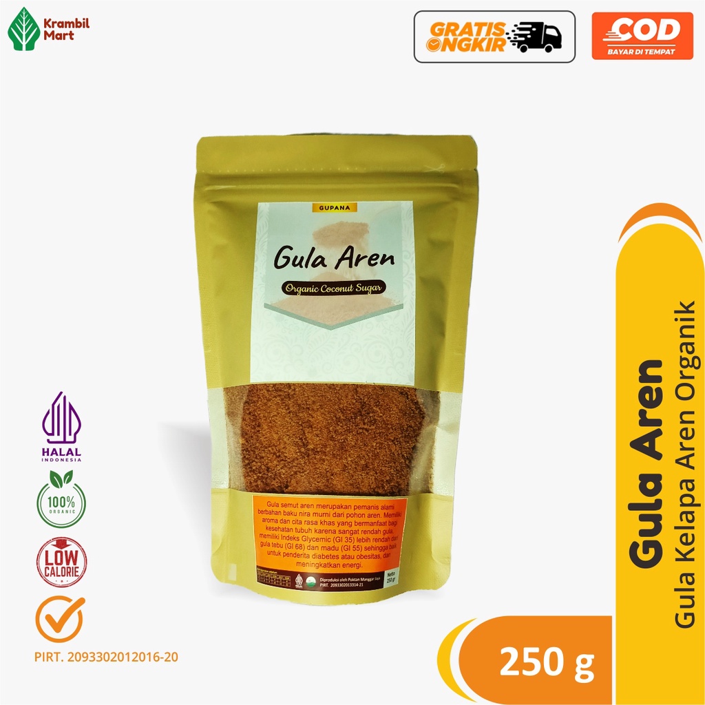 

Gula Aren Bubuk Organik Asli 250g