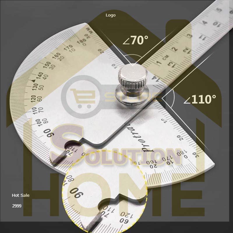 

HSS TOOLS - Protractor Penggaris Busur Derajat Measuring 14.5cm 180 Degree - PR180