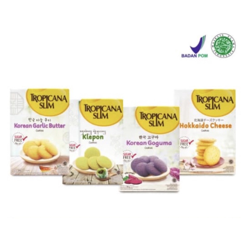 Tropicana slim cookies 100 gram ( cookies bebas gula )