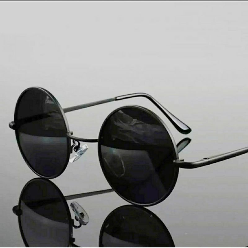 Kacamata Hitam Boboho Pria Wanita Bulat Retro K300 Super Keren Vintage Metal Sunglasses Import Korea Terlaris Terbaru Murah Harga Grosir Cod Surabaya