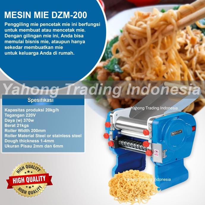 Mesin Gilingan Mie Mesin Cetak Giling Mie Noodle Maker DZM-200A