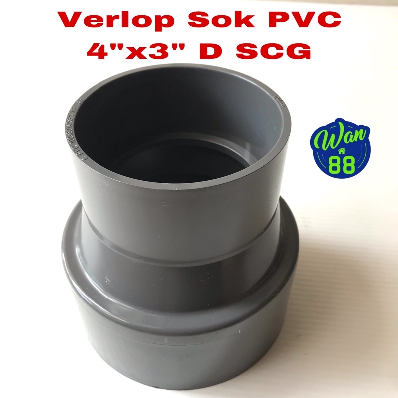 Verlop Sok PVC 4”x3” D SCG / Reducer