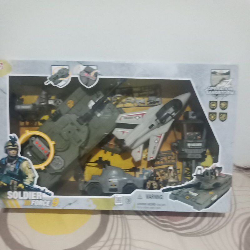 operation sandstorm soldier force 9 battle set fighter jet+tank