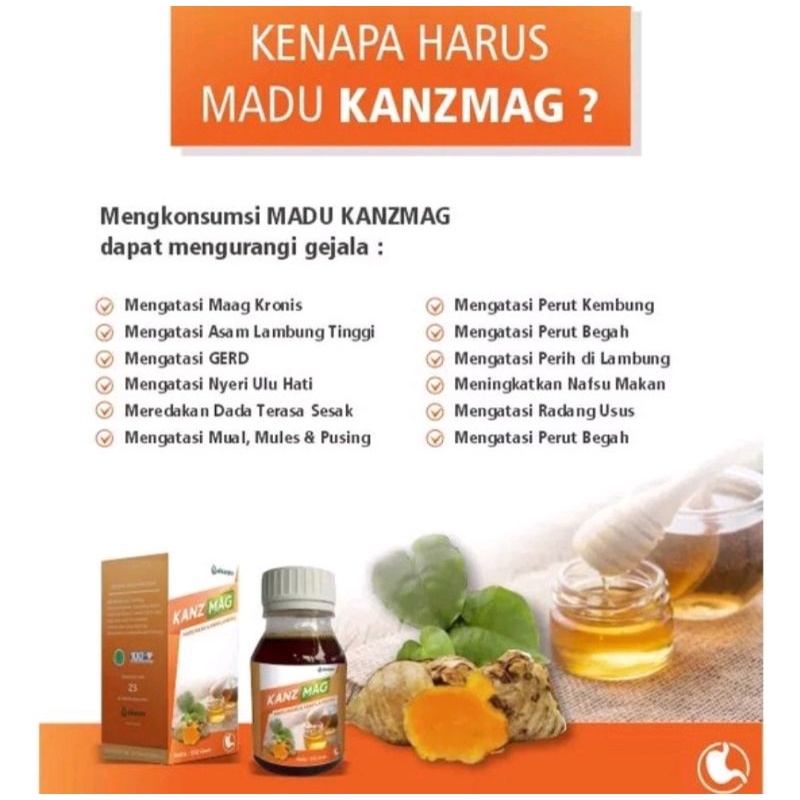 

Kanzmag Alkanzu Madu Herbal Maag Asam Lambung Gerd 350gr