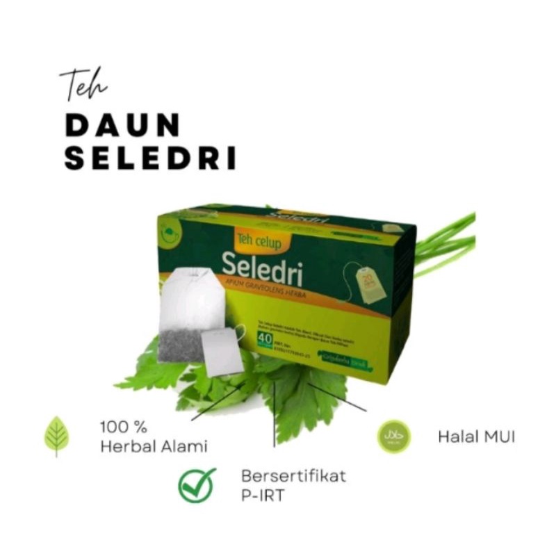 

Teh Celup Herbal Daun Seledri Penurun Tekanan Darah