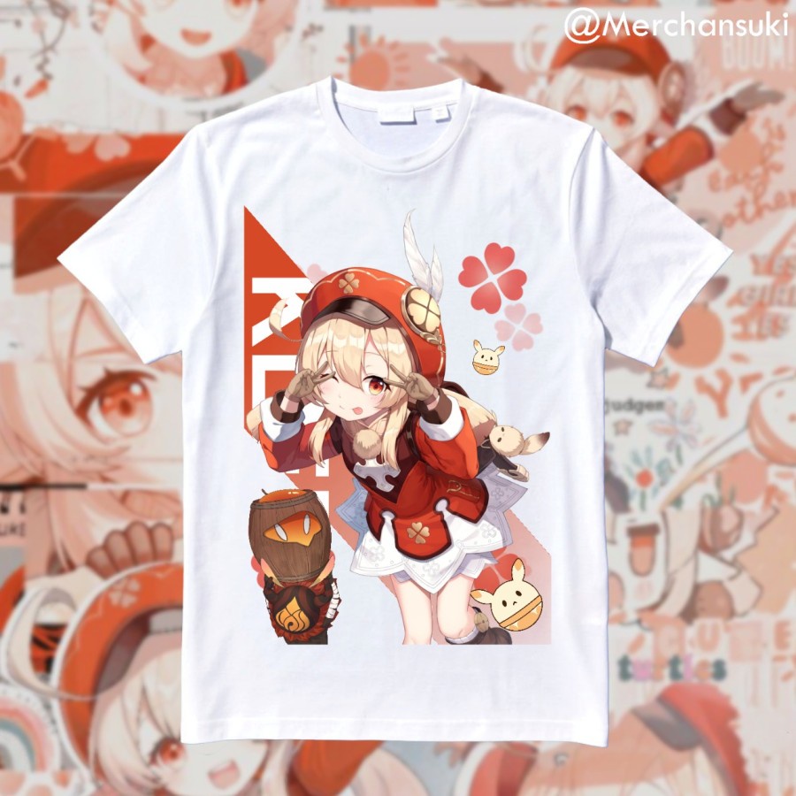 Kaos Klee Coton Combed Genshin impact