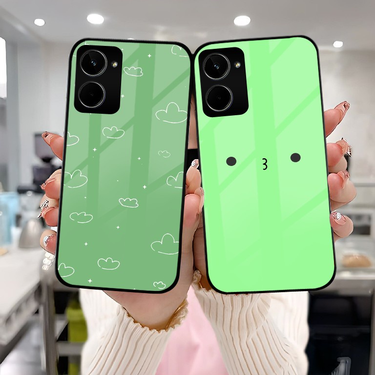 Softcase Glass Realme 10 4G Terbaru [MC12] - Softcase Mirror - Softcase Kaca Realme 10 4G - Softcase