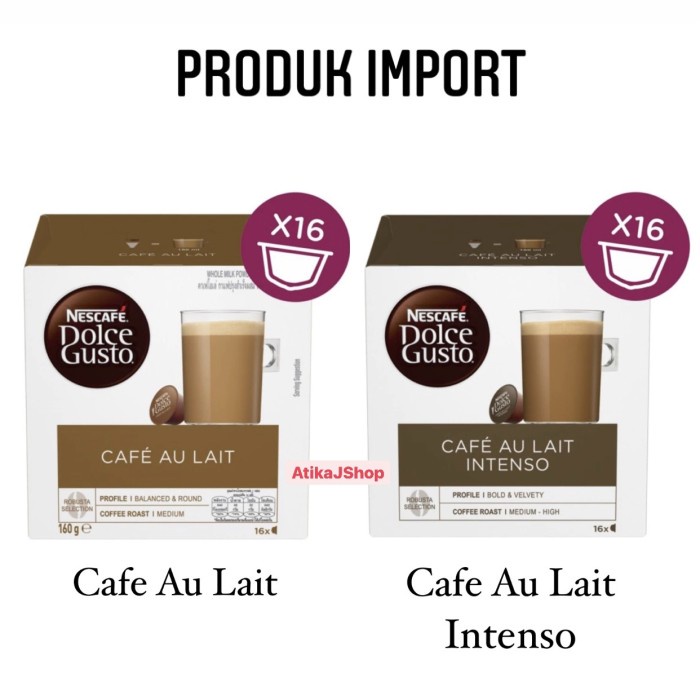 

[TERJANGKAU] Nescafe Dolce Gusto Cafe Au Lait - Capsule Original - AU LAIT