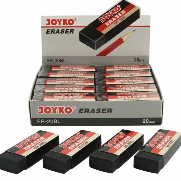 Penghapus Eraser Besar Hitam Joyko ER 20BL - 1 pack