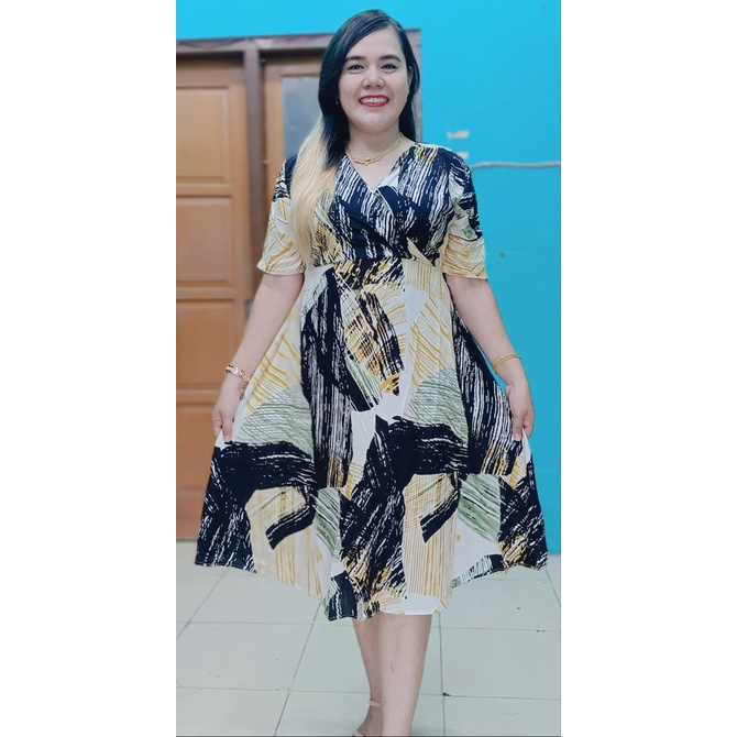 COUPLE DRESS RENATA PREMIUM YENI BAGARIANG - BAHAN TEBAL JAHITAN BUTIK